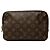 Louis Vuitton Monogram Trousse Toilette 23 Handbag Pouch Marrone