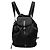 Mochila Prada Logo negra de nailon y cuero Negro