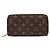 Louis Vuitton Monogram Zippy Wallet Braun