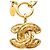 Collar de cadena Chanel Coco Mark Matelassé Dorado