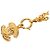 Collar de cadena Chanel Coco Mark Matelassé Dorado - vista 3