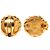Orecchini a clip rotondi Chanel Coco Mark D'oro - vista 3