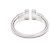 Tiffany & Co. T Wire Ring aus 18K Weißgold mit Diamanten, Gr. 56 - Ansicht 3