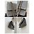 Chanel Classic Double Flap Tasche aus grauem Leder - Ansicht 20
