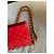 Chanel Borsa a Tracolla in Pelle Matelassé Rossa Rosso - vista 10