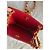 Chanel Borsa a Tracolla in Pelle Matelassé Rossa Rosso - vista 12