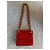 Chanel Borsa a Tracolla in Pelle Matelassé Rossa Rosso - vista 5