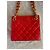 Chanel Borsa a Tracolla in Pelle Matelassé Rossa Rosso - vista 6