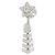 Pendientes Chanel Comet Diamond en oro blanco 18K - vista 3
