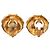 Boucles d'oreilles clips Chanel Coco Mark plaquées or Doré - vue 2
