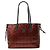 MCM Visetos Logogram Reversible Shoulder Bag Tote Black Red Multiple colors