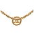 Collier chaîne Chanel Coco Mark Doré