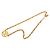 Collier chaîne Chanel Coco Mark Doré - vue 6