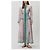 Zimmermann Abito Maxi Indra in Seta Stampata Rosa Blu D'oro Verde - vista 2
