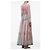 Zimmermann Abito Maxi Indra in Seta Stampata Rosa Blu D'oro Verde - vista 7