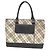 Burberry Nova Check Canvas x Leather Handtasche Beige