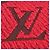Louis Vuitton Echarpe Logomania Scarf Roja - vista 7