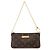 Sac à main Louis Vuitton Monogram Pochette Milla MM Marron Monogramme