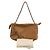 Borsa a tracolla in pelle Loewe Flamenco Marrone - vista 13