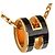 Hermès HERMES Mini Pop H Pendant Necklace Black Golden - view 2