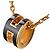 Hermès HERMES Mini Pop H Pendant Necklace Black Golden - view 3