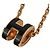 Hermès HERMES Mini Pop H Pendant Necklace Black Golden - view 8