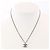 Collar CHANEL F13V con strass y logo Coco Mark Plata - vista 4