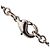 Collar CHANEL F13V con strass y logo Coco Mark Plata - vista 8