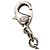 Collar CHANEL F13V con strass y logo Coco Mark Plata - vista 9