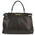 Fendi Peekaboo Medium 2-Way Schultertasche aus Leder Schwarz