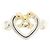 Autre Marque Tiffany & Co. 925 750YG Ringband Silber Golden - Ansicht 2