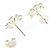Autre Marque Pendientes de botón Tiffany Daisy Silver Plata - vista 3