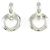 Autre Marque Orecchini a lobo a cuore Tiffany Argento