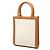 Céline Celine Vertical Cabas Mini Handtasche Braun Weiß - Ansicht 2