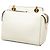 Bolsa de Ombro Fendi Click Chain em Couro Branco - vista 2