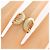 Anello Cartier 2C in oro rosa bianco e giallo 18K D'oro - vista 4