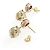 Pendientes de botón Gucci en oro amarillo 18K Dorado - vista 3