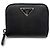 Prada Saffiano Triangle Münzbeutel Schwarz