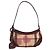 Burberry Nova Check Accessoire-Tasche in Herzform Rot Beige