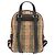 Mochila Burberry de algodón y cuero beige con estampado Check - vista 3