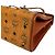 Bolso de mano MCM Visetos de cuero marrón Castaño - vista 5