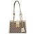 Saco Tote Gucci Padlock GG Small Branco Bege
