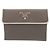 Portefeuille à double pression Prada en cuir Saffiano et Tessuto Marron Argenté