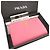 Carteira bi-fold Prada em couro Saffiano rosa - vista 2