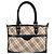 Bolsa Burberry Nova Check Preto Bege