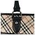 Bolsa Burberry Nova Check Preto Bege - vista 19