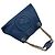 Borsa a tracolla Gucci Soho con catena e G intrecciate Blu - vista 5
