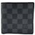 Louis Vuitton Damier Graphite Bi-Fold Wallet Black Dark grey