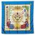 Hermès Foulard Hermes Carre 90 - In commemorazione della Rivoluzione Francese Blu Multicolore