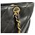 Bolsa de Ombro Tote com Corrente Chanel em Pele de Bezerro Grão Preto - vista 14